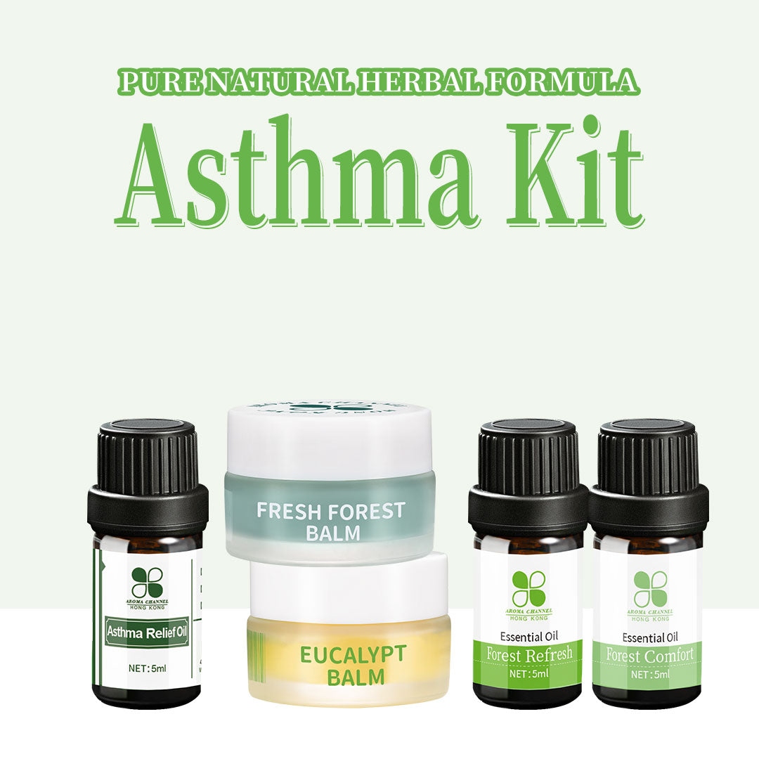 Asthma Kit
Forest Ease Balm + Eucalypt Balm + Forest Refresh (Phlegm Elimination Oil) + Forest Comfort (Respiratory Tract Anti-inflammatory Oil) + Asthma Relief Oil